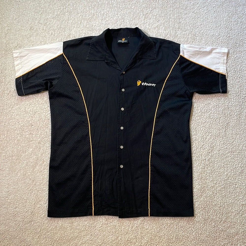 Vintage Thor Brand Cut & Sew Motocross Shirt